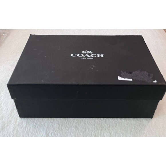 Coach Size 8.5 Women’s Ballet Leila Flats Khaki Chestnut Shoes Q9090 Logo w/ Box - Picture 13 of 15